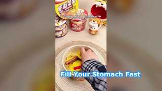 ভার্মিসেলি, ডিম এবং সসেজ সহ নুডলস， প্লাস টাইপ