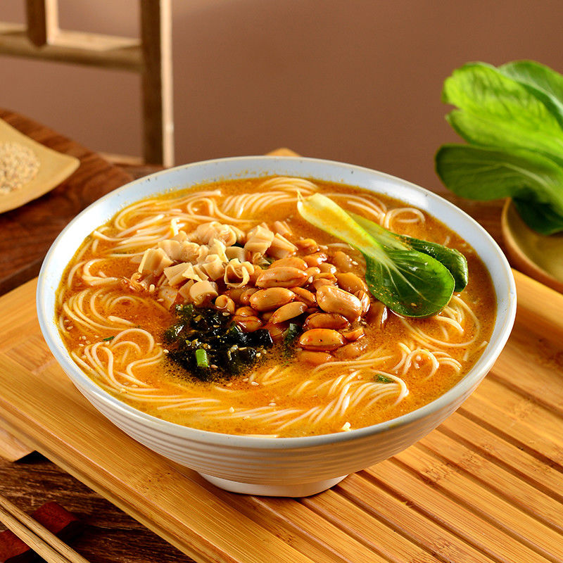 ফ্রেংটেন্ট সিসাম স্বাদ দ্রুত রান্না সুস্বাদু নন-ফ্রাই ইনস্ট্যান্ট নুডলস